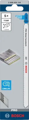 Hojas de sierra de calar Bosch PRO Metal Sandwich T718BF 180 mm 5 uds.